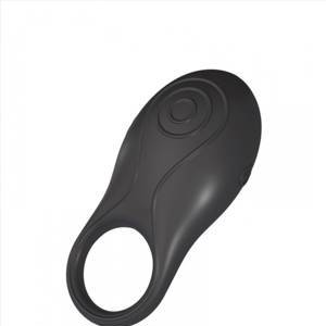 Эрекционное кольцо OVO инновационной формы с вибрацией, перезаряжаемое, силиконовое, черное
