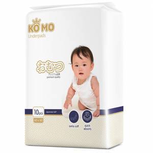 Пеленки впитывающие Ko Mo с рождения 60х60 см 10 шт.