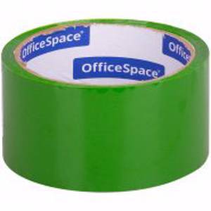 Клейкая лента упаковочная OfficeSpace, 48мм*40м, 45мкм, зеленая, ШК, Вид товара, Тип, Цвет, Ширина, Длина намотки
