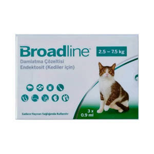 Broadline 2.5-7.5 Kg Kedi Damla 0.9ml 3 Pipet.