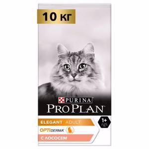 Сухой корм Pro Plan® для здоровья шерсти и кожи взрослых кошек, с лососем, пакет, 10 кг