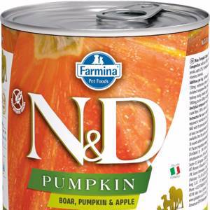 Беззерновые консервы Farmina N&D Dog Boar, Pumpkin & Apple
