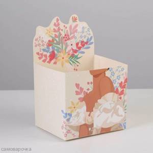 Коробка для мини букетов FLOWER 12*20*10 см -