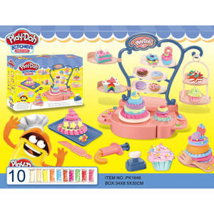 Набор для лепки Play-Doh Кухня: Сладости 10 цветов (инструменты, формочки, фигурка) (PK1648)