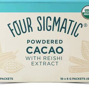 Four Sigmatic Powdered Cacao With Reishi Extract - Sieni-kaakaojuomajauhe 10 annospussia - Päiväys 06/2024