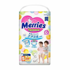 Merries Трусики-подгузники для детей, размер XL 12-22 кг./38 шт.