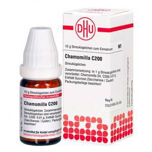 Гомеопатические шарики Ромашка аптечная CHAMOMILLA C 200 Globuli 10 гр DHU