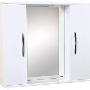 Шкаф с зеркалом РОКАРД 80 (с подсветкой)  с двумя шкафами