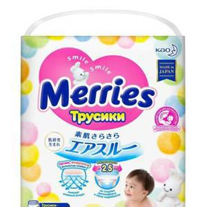 Merries Трусики-подгузники для детей, размер М 6-11 кг./58 шт.