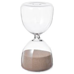 EFTERTÄNKA, decorative hourglass, clear glass/sand, 15 cm, Product was added to your shopping bag