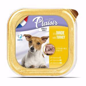 Plaisir (Плезир) Adult Dog Turkey Terrine - Полнорационный влажный корм с индейкой для взрослых собак (террин)