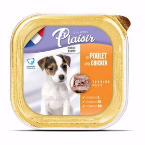 Plaisir (Плезир) Puppy Chicken Terrine - Полнорационный влажный корм с курицей для щенков (террин)