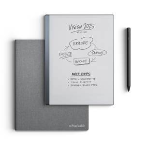 reMarkable Paper Tablet 10.3" with Marker Plus and Book Folio in Gray Polymer Weave