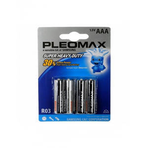 Элемент питания Pleomax R03/286/ААА (мизинч. цена за 1шт)