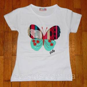 Детская футболка для девочки Ромашка белая 1-2 лет