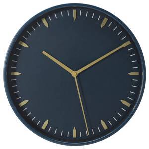 SKÄRIG, wall clock, low-voltage/blue, 26 cm, Product was added to your shopping bag