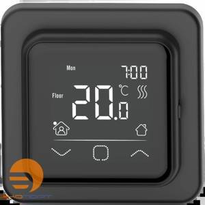 Терморегулятор IQ Thermostat SMART HEAT программируемый, сенсорный, черный