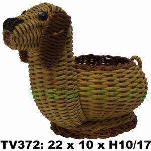 Собака плетеная TV372-T