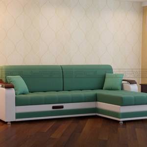 Угловой диван с оттоманкой "Манго А" Polyaris