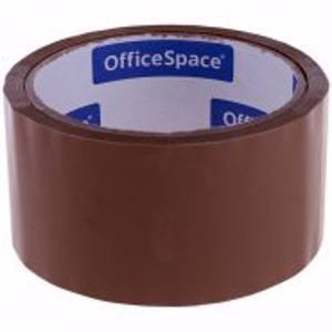 Клейкая лента упаковочная OfficeSpace, 48мм*40м, 38мкм, темная, ШК, Вид товара, Тип, Цвет, Ширина, Длина намотки