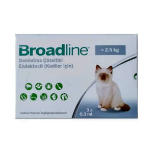 Broadline Kedi İç Dış Damla 0.3ml 3 Pipet.