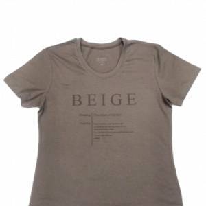 4011 серо-кофейный футболка женская