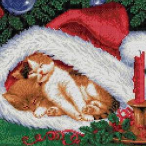 Набор для вышивания «Котята на Рождество», КТКН 176