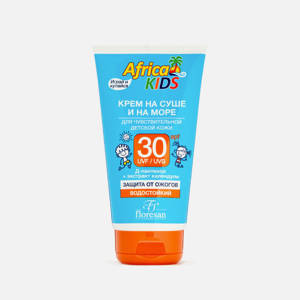 Afrika kids крем детский для защиты на суше и на море SPF 30 Floresan 150 мл