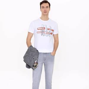 Açık Gri Slim Fit Denim