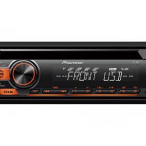 Pioneer DEH-S110UBA  CD-R/-RW/MP3/WMA/WAV/FLAC, MOSFET 4 х 50 Вт, тюнер FM c RDS, фронтальный AUX-In