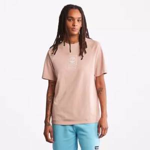 Stacked Logo T-shirt for Men in Light Pink