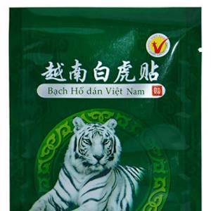 Bach Ho Dan Nam Vietnam Пластырь Вьетнамский Белый тигр обезболивающий усиленный, 8 шт.