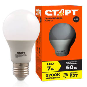 Лампа светодиодная Старт LED, серия "ЭКО" 7W30, ти