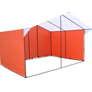 Торговая палатка "Домик" 4,0х3,0 К (каркас из квадратной трубы 20х20 мм)