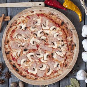 Пицца Ветчина с грибами 33см
