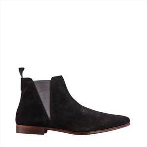 Black Suede Chelsea Boots