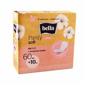 Bella Panty Soft Прокладки ежедневные classic, 60+10шт