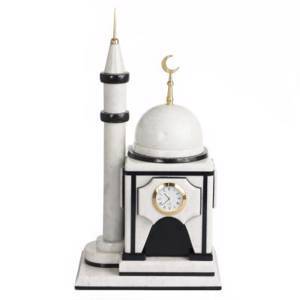 Часы "Мечеть" малая мрамор 200х150х375 мм 5700 гр.