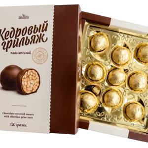 Эко продукт Конфеты Грильяж кедровый 120 г