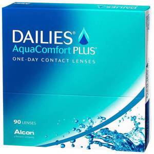 Контактные линзы «Dailies AquaComfort Plus» (90 линз)