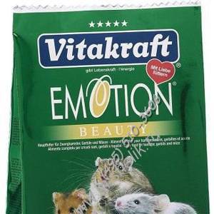 Vitakraft EMOTION BEAUTY корм для мелких грызунов 300 г (1х6) 09.17 РАСПРОДАЖА-20%