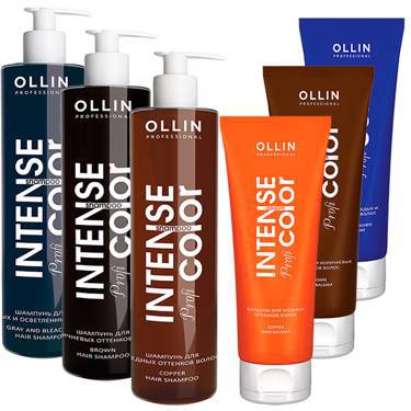 Серия оттеночных шампуней и бальзамов «Intense Profi Color» OLLIN Professional