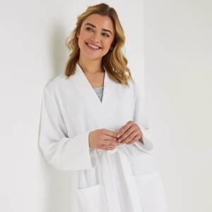 White Waffle Dressing Gown