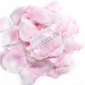 Лепестки роз розово-белые арт. 0893-012