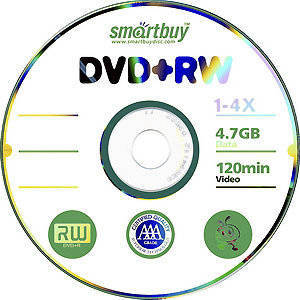 Диск DVD+RW SMARTBUY (SB000064) 4, 7GB 4X SP-100