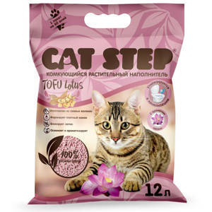 Cat Step Tofu Lotus наполнитель для кошачьего туалета растительный комкующийся