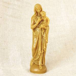 Восковая фигура Девы Марии с Младенцем (художественная роспись)