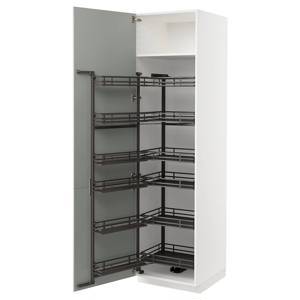 METOD, pantry cabinet, , HAVSTORP light grey, 60x60x220 cm