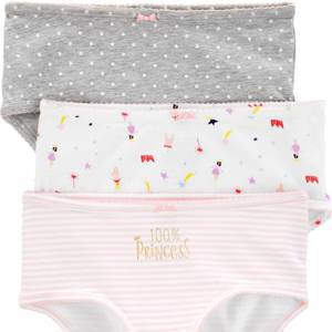 3-Pack Princess Print Cotton Underwear