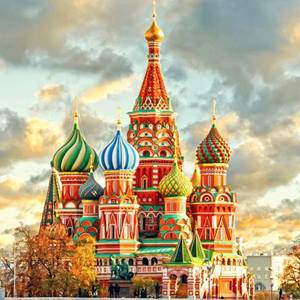 Набор Мозаика Алмазная Вышивка, Кремль, рисунок с клеевой основой, 30×40см